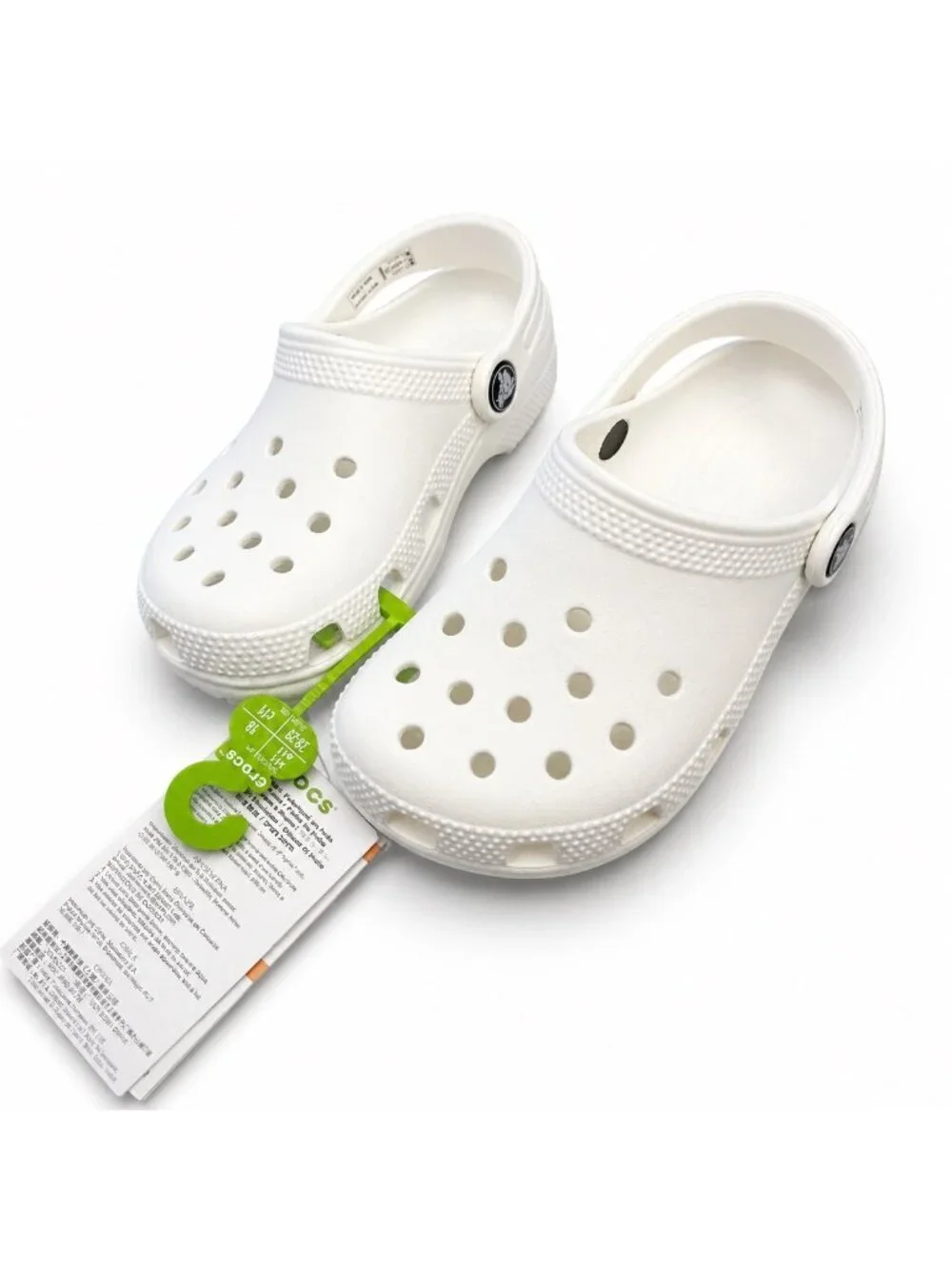 Crocs Classic Clog White Kids C11 Slip On Lightweight Comfort Sandals